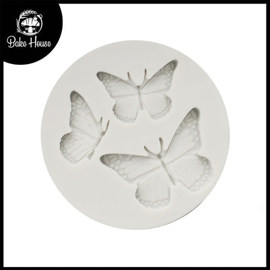 ButterFly Silicone Fondant Mold 3 Cavity Design 2