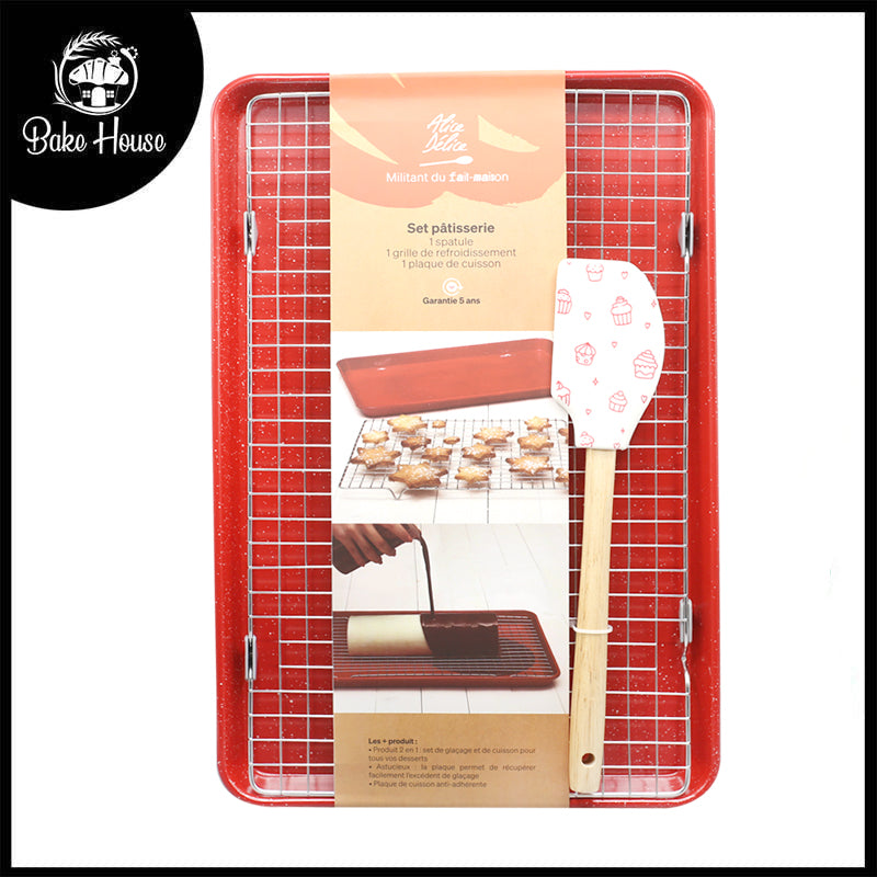Baking Tray And Spatula 2Pcs set