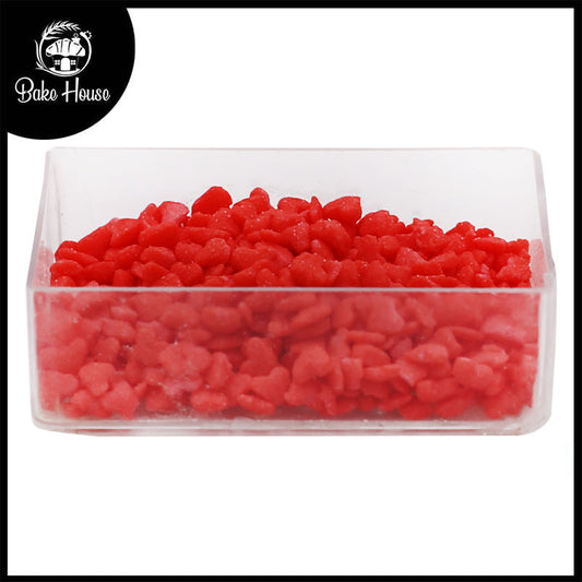 Red Mini Hearts Edible Sprinkle 30g Pack