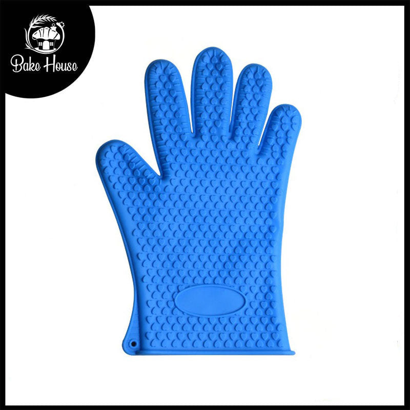 Heat Resistant Silicone Baking Glove 26.5cm Hearts design