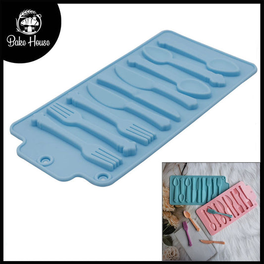 Spoon, Knife And Fork Silicone Mold 9 Cavity