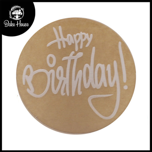 Happy Birthday Fondant Stamp Plastic