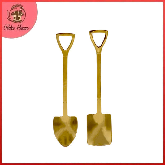 Golden Shovel Spoon 2Pcs Set