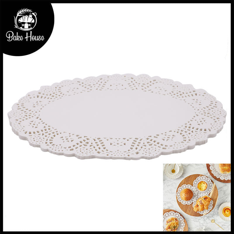 Doilies Paper Oval Shape 50 Pcs 26.5cm