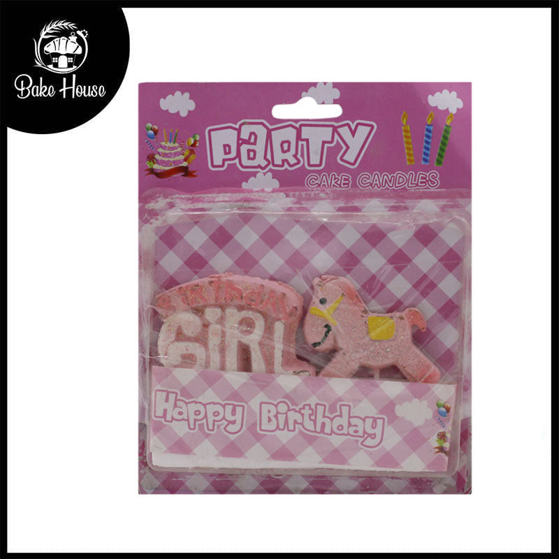 Birthday girl Cake Candle (Design 5)