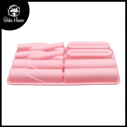 4 Design Bar Silicone Baking Mold 8 Cavity