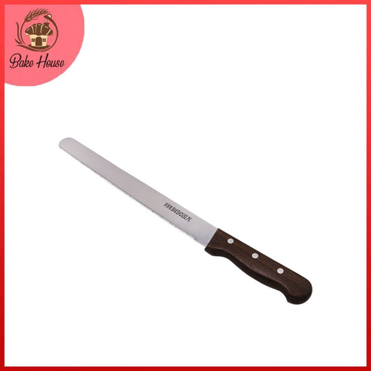 Bake House Cake Cutting Knife Steel With Wood Handle 10 Inch