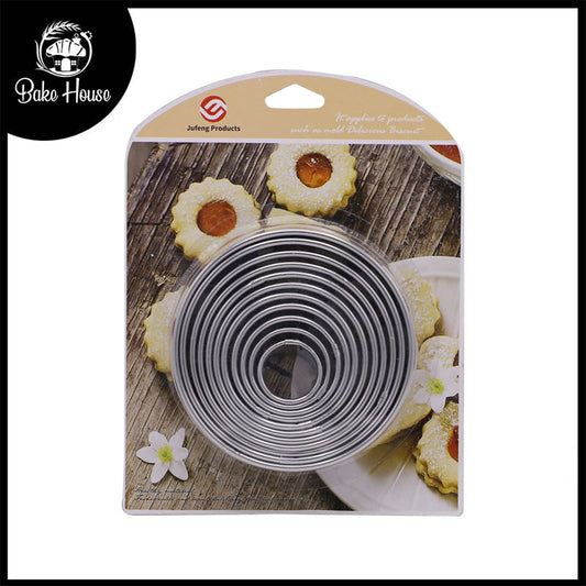 Round Biscuit Cutter Stainless Steel 11Pcs Set