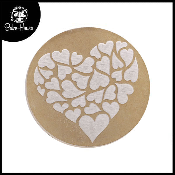 Heart Design Fondant Stamp Plastic