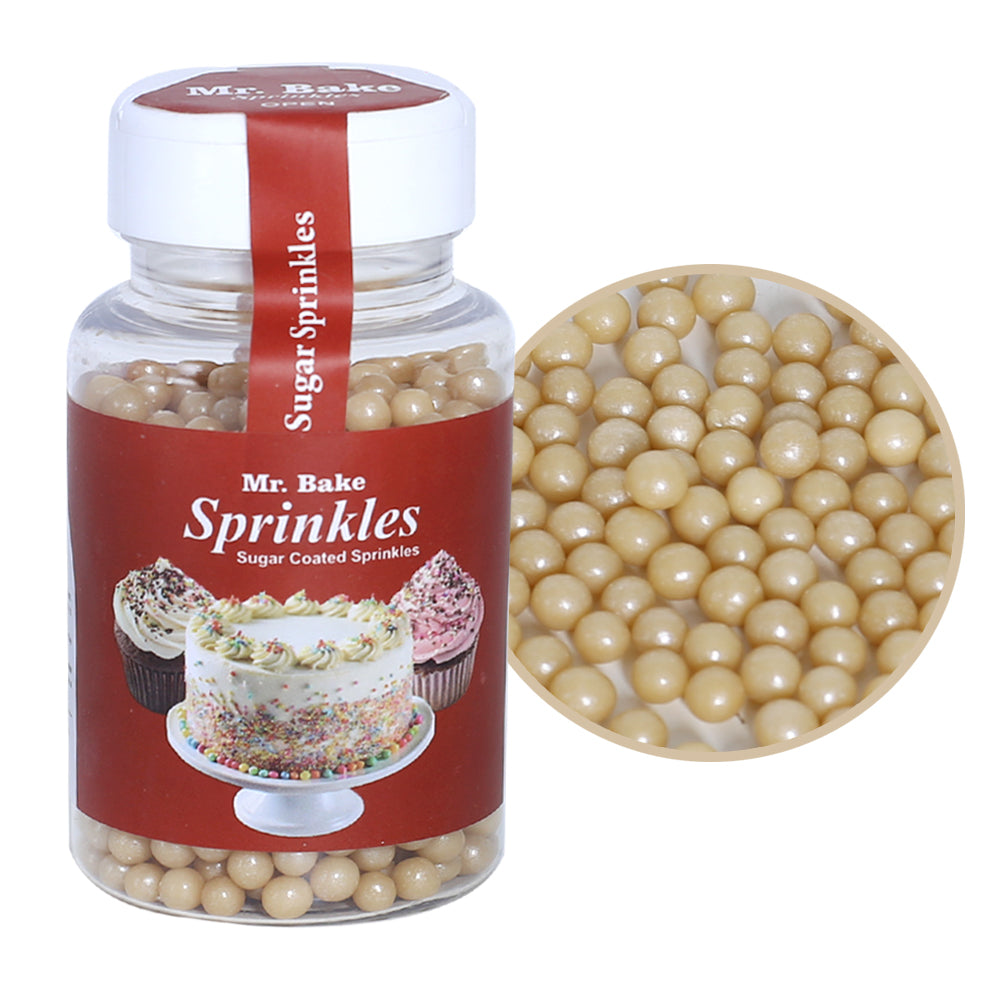 MR Bake Ivory Pearls Sprinkles – 90g Jar