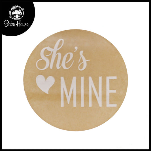 She's Mine Fondant Stamp Plastic