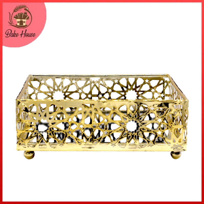 Decorative Cosmetics Organizer Square Mirror Tray