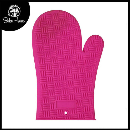 Silicone Oven Mitt Single 28cm Lines Design