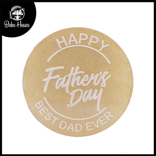 Happy Father's Day Best dad Ever Fondant Stamp Plastic