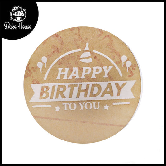 Happy Birthday To You Fondant Stamp Plastic