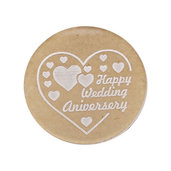 Happy Wedding Anniverary Fondant Stamp Plastic