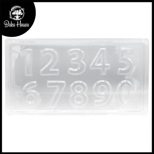 Numbers Acrylic And Chocolate Mold 10 Cavity