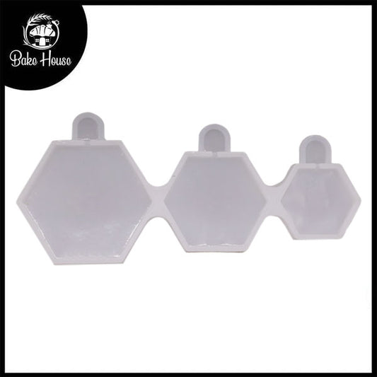 Hexagon Shape Silicone Lollipop Mold 3 Cavity