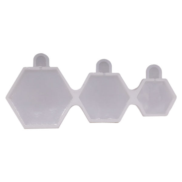 Hexagon Shape Silicone Lollipop Mold 3 Cavity