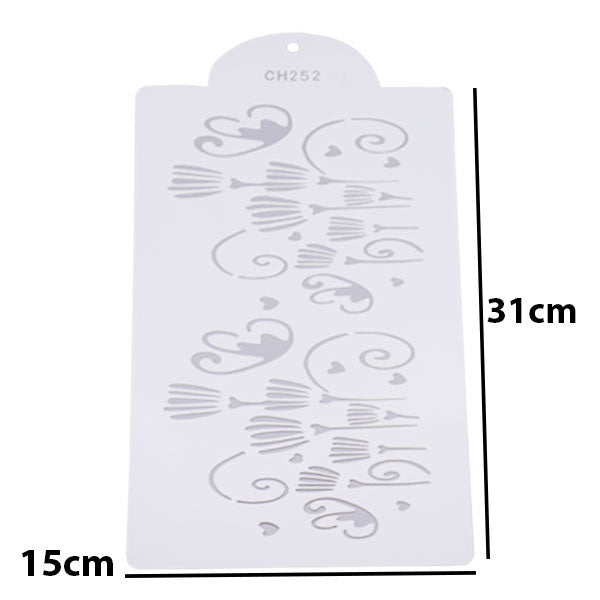 Cake Stencil Size (12) (Design 13)