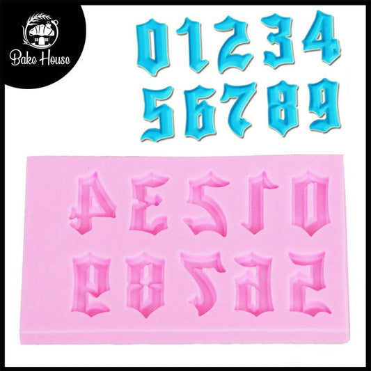 0 To 9 Numbers Silicone Fondant & Chocolate Mold