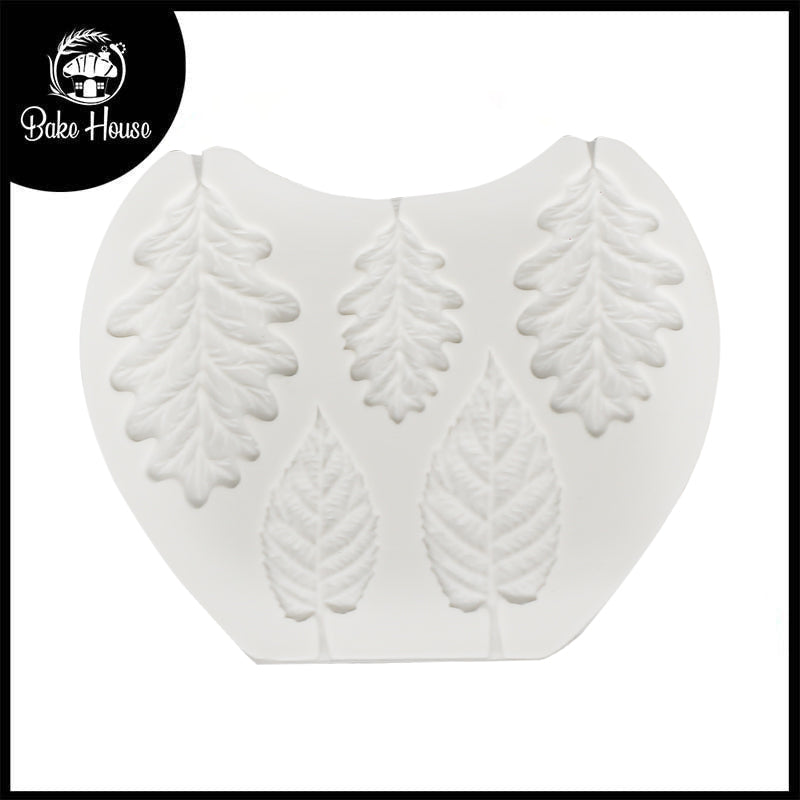 leaf Silicone Fondant Mold 5 Cavity