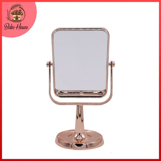 Square Double Sided Cosmetic Mirror With Stand Large