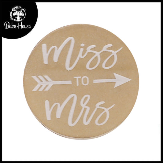 Miss To Mrs Fondant Stamp Plastic