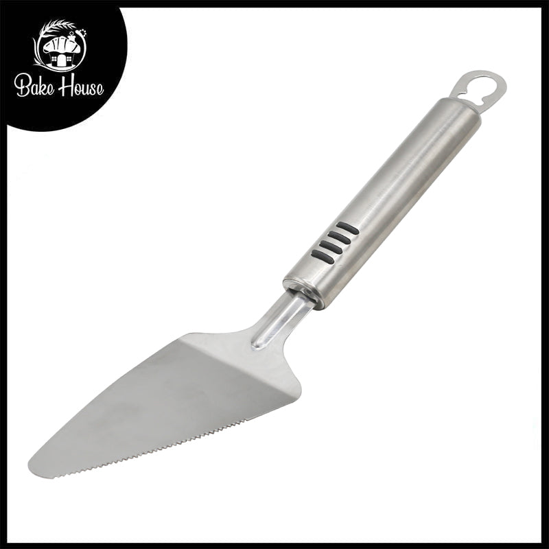 Cake, Pizza Lifter & One Side Serrated Slicer Stainless Steel