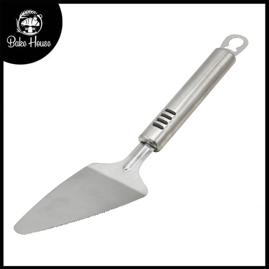 Cake, Pizza Lifter & One Side Serrated Slicer Stainless Steel