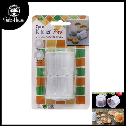Double Side Flower Cookie CUtter 2Pcs Set
