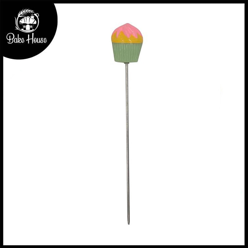 Icecream Cup Design Cake Tester Stainless Steel With Plastic Handle