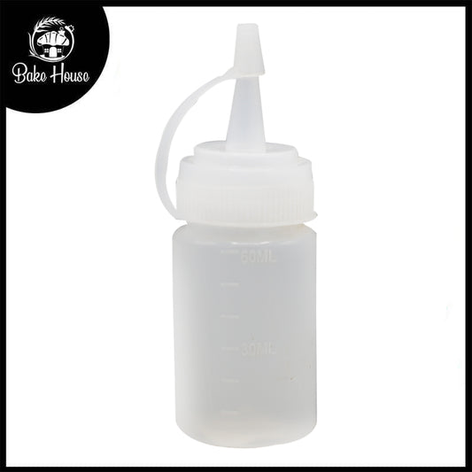 Squeeze Plastic Bottle with Nozzle Cap 60ml
