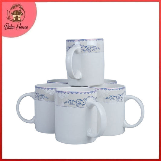 Tea, Milk And Coffee Drinking Mugs 6 Pcs Set (Design 02)