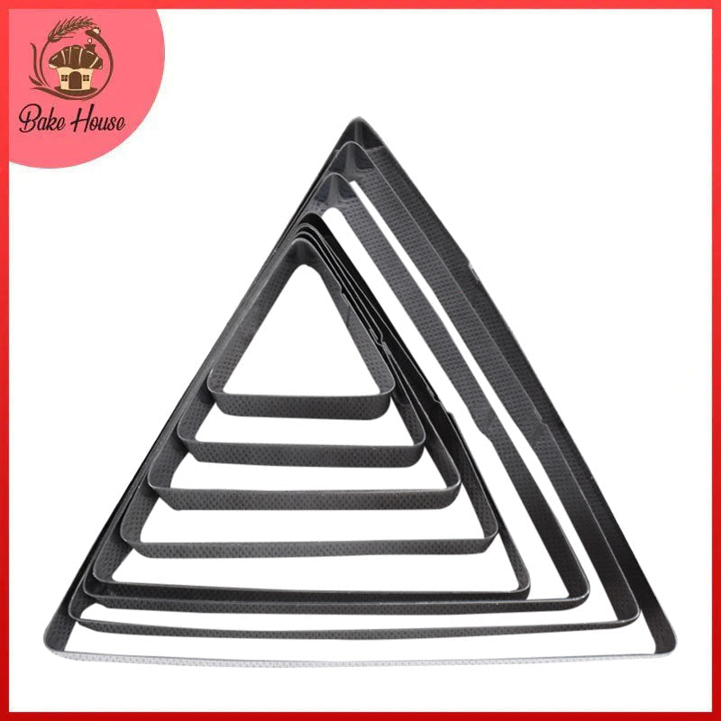 Triangle Cookie & Fondant Cutter Stainless Steel 8Pcs Set