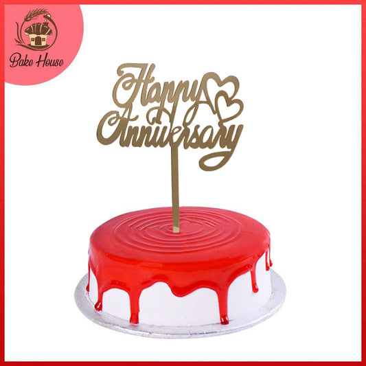Happy Anniversary Cake Topper (Design 04)