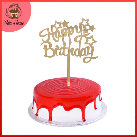 Happy Birthday Cake Topper (Design 50)