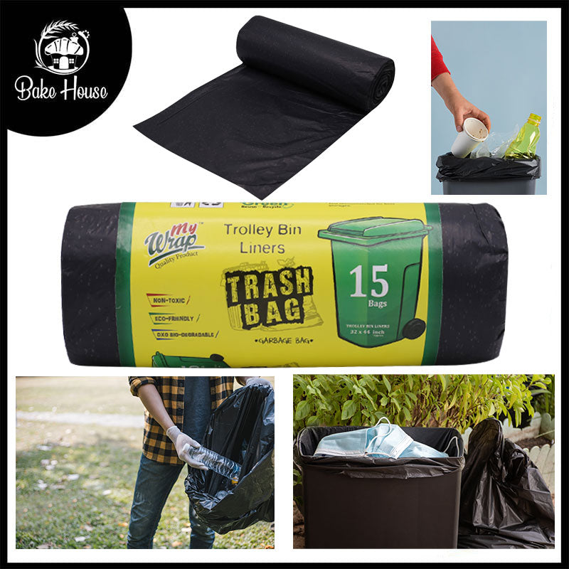 My Wrap Trash Bag 32 X 44 Inch 15 Bags