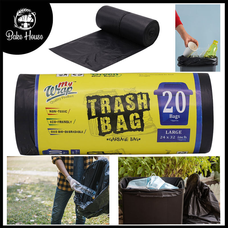 My Wrap Trash Bag 24 X 32 Inch 20 Bags