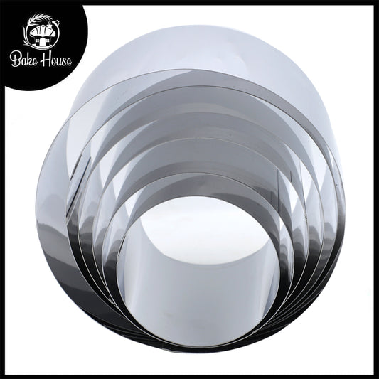 Heighted Round Mousse Cake Ring 6Pcs Set