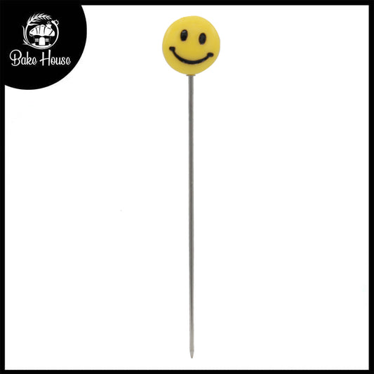 Smiley Face Cake Tester Stainless Steel With Plastic Handle