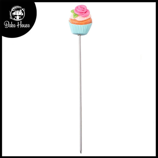 Rose Topping Cake Tester Stainless Steel With Plastic Handle