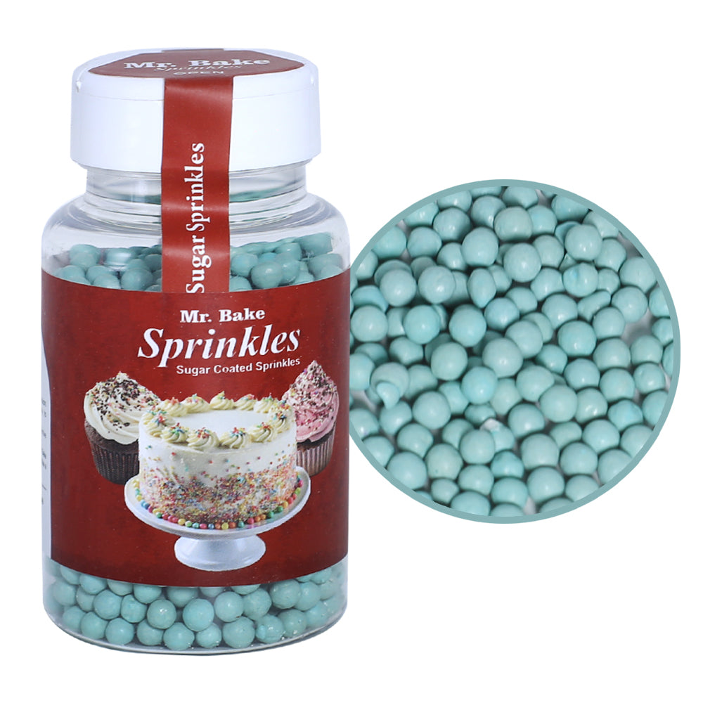 MR Bake Dull Blue Pearls Sprinkles – 90g Jar