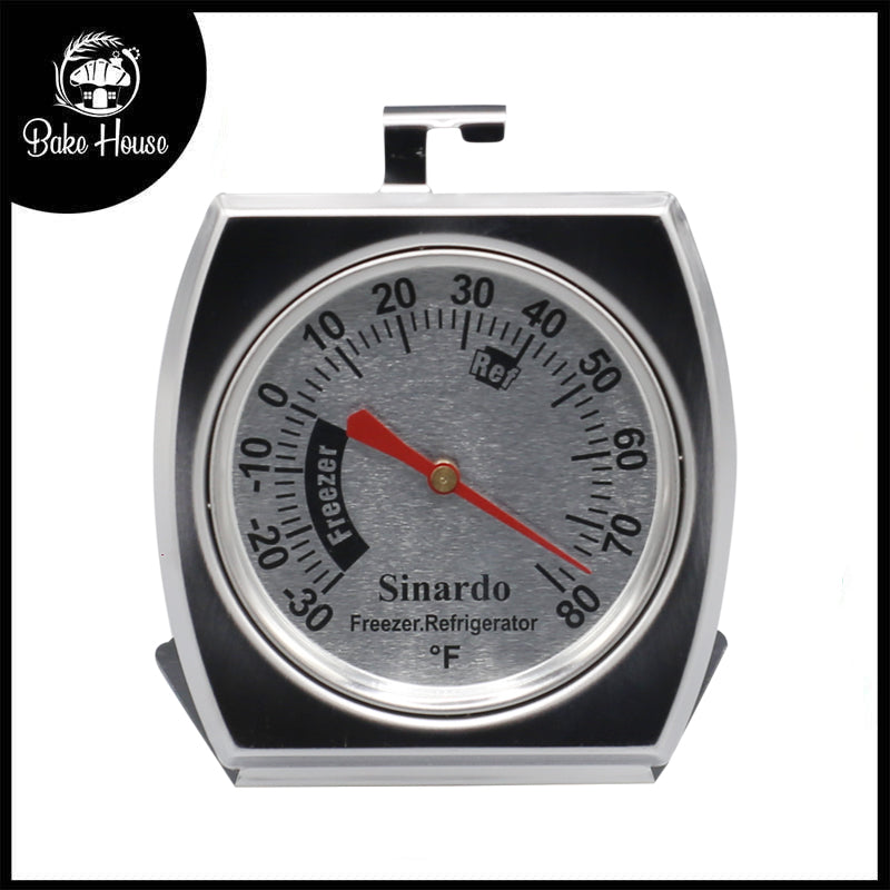 SINARDO Refrigerator Thermometer Stainless Steel (-30 to 80 F)