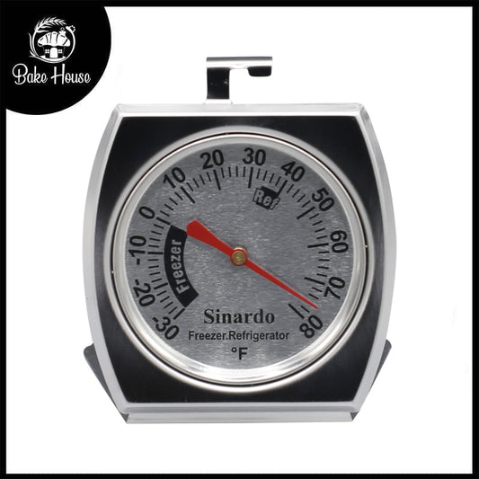 SINARDO Refrigerator Thermometer Stainless Steel (-30 to 80 F)