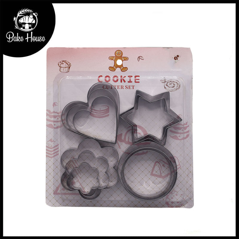 Different Shapes Cookie And Biscuit Cutter Stainless Steel 12Pcs Set