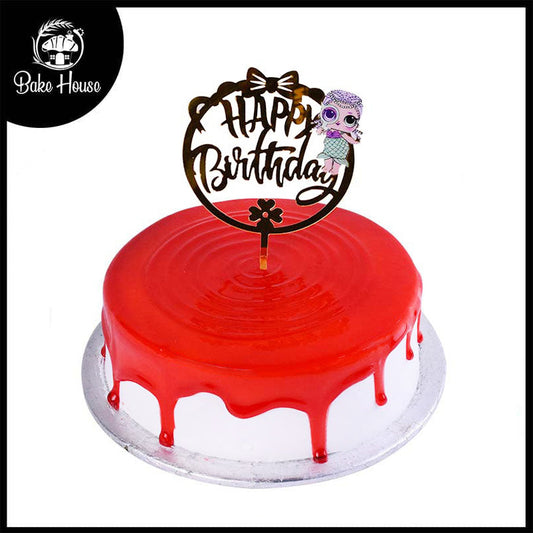 Happy Birthday Cake Topper Doll Design