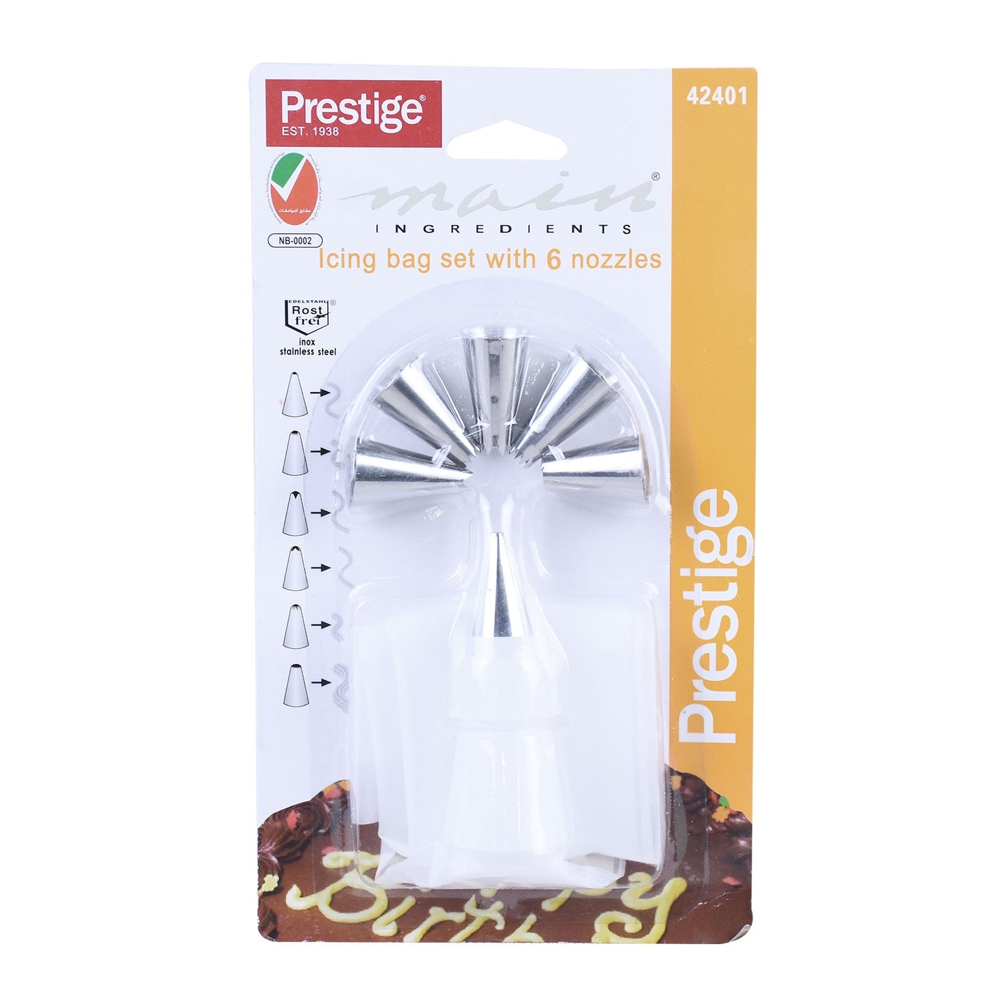 Prestige Icing Bag With 6 Nozzles