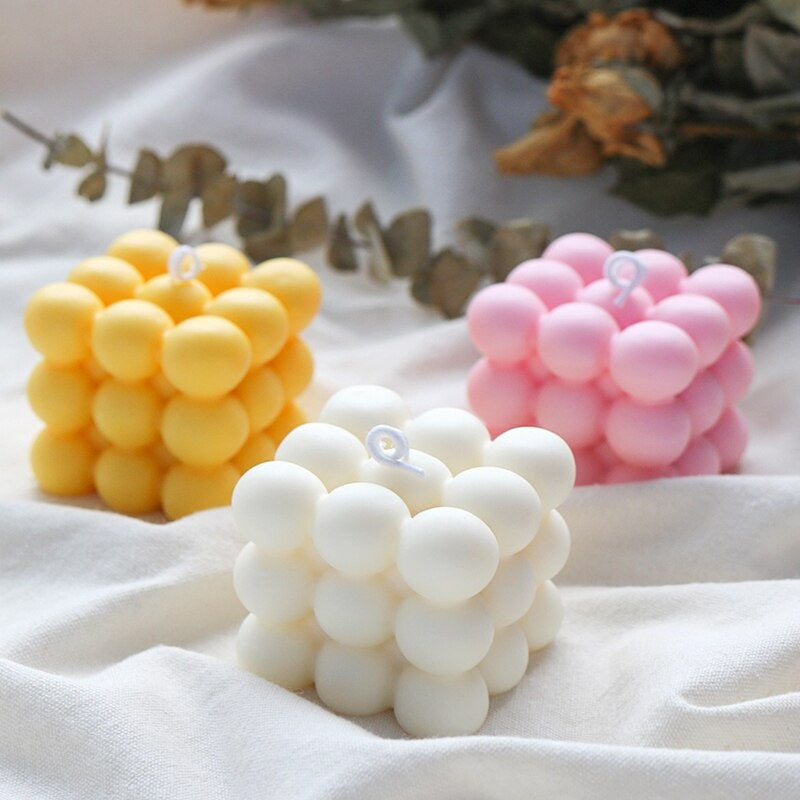 Bubble Cubes Silicone Mousse & Candle Mold 6 Cavity