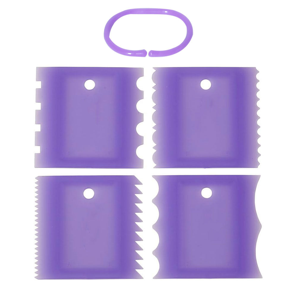 5Pcs Cake Icing Comb Set